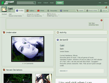 Tablet Screenshot of gaki.deviantart.com