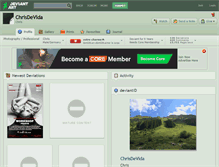 Tablet Screenshot of chrisdevida.deviantart.com