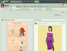 Tablet Screenshot of kjech.deviantart.com