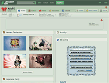 Tablet Screenshot of krisps.deviantart.com