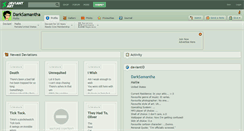 Desktop Screenshot of darksamantha.deviantart.com