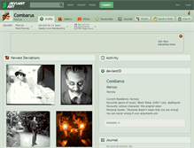Tablet Screenshot of combarus.deviantart.com