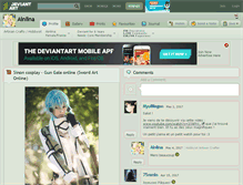 Tablet Screenshot of ainlina.deviantart.com