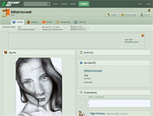 Tablet Screenshot of bitternsweet.deviantart.com