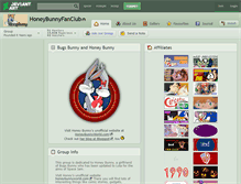 Tablet Screenshot of honeybunnyfanclub.deviantart.com