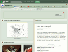 Tablet Screenshot of mitsumura.deviantart.com
