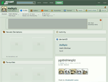Tablet Screenshot of malikplz.deviantart.com