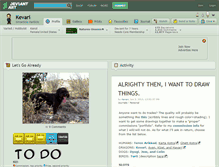 Tablet Screenshot of kevari.deviantart.com