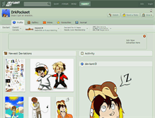 Tablet Screenshot of drkpockeet.deviantart.com