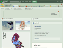 Tablet Screenshot of beckem88.deviantart.com
