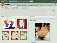 Tablet Screenshot of denmeka.deviantart.com