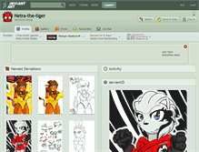 Tablet Screenshot of netra-the-tiger.deviantart.com