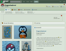 Tablet Screenshot of dragonshadower.deviantart.com