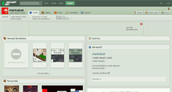 Desktop Screenshot of manicalcat.deviantart.com