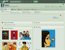 Tablet Screenshot of eliyani.deviantart.com