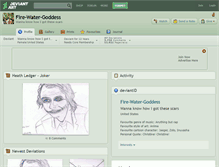 Tablet Screenshot of fire-water-goddess.deviantart.com