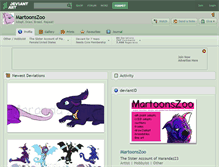 Tablet Screenshot of martoonszoo.deviantart.com