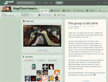 Tablet Screenshot of kingofthorn-fanart.deviantart.com