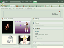 Tablet Screenshot of janmi.deviantart.com