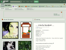 Tablet Screenshot of mai-soto.deviantart.com