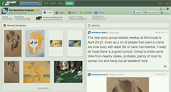 Desktop Screenshot of horsesnhurricanes.deviantart.com
