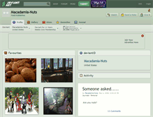 Tablet Screenshot of macadamia-nuts.deviantart.com