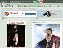 Tablet Screenshot of admiralj.deviantart.com