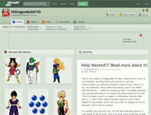 Tablet Screenshot of hddragonballafhd.deviantart.com