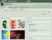 Tablet Screenshot of kikoushi-enma.deviantart.com