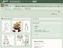 Tablet Screenshot of lirial.deviantart.com