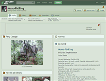 Tablet Screenshot of momo-pixifrog.deviantart.com
