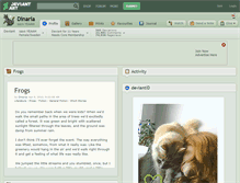 Tablet Screenshot of dinaria.deviantart.com