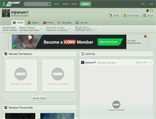 Tablet Screenshot of mjranum.deviantart.com
