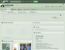 Tablet Screenshot of bluerevenge.deviantart.com