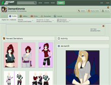 Tablet Screenshot of demonkimmie.deviantart.com