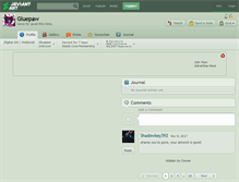 Tablet Screenshot of gluepaw.deviantart.com