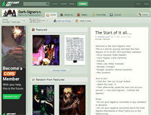 Tablet Screenshot of dark-signers.deviantart.com