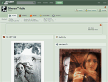 Tablet Screenshot of etherealthistle.deviantart.com
