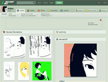 Tablet Screenshot of misw.deviantart.com