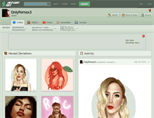 Tablet Screenshot of onlypornox3.deviantart.com