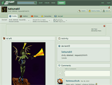 Tablet Screenshot of katsunakii.deviantart.com