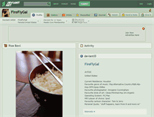 Tablet Screenshot of fireflygal.deviantart.com