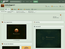 Tablet Screenshot of misticdragon21.deviantart.com