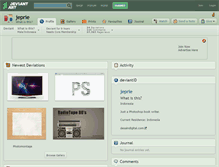 Tablet Screenshot of jeprie.deviantart.com