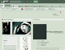 Tablet Screenshot of jlflores.deviantart.com