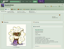 Tablet Screenshot of macabrescion.deviantart.com