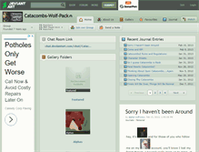 Tablet Screenshot of catacombs-wolf-pack.deviantart.com