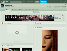 Tablet Screenshot of angelslave.deviantart.com