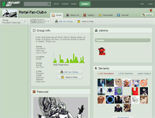 Tablet Screenshot of portal-fan-club.deviantart.com