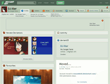 Tablet Screenshot of dj-xter.deviantart.com